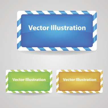 Set of colorful vector banners clipart