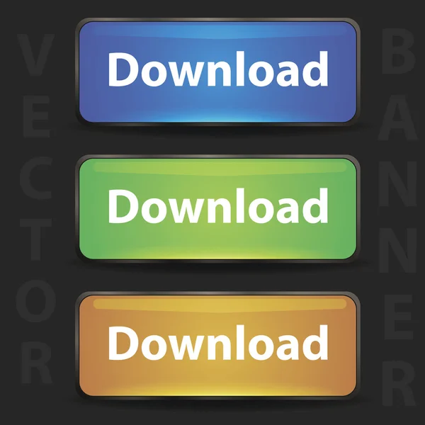 Uppsättning färgglada vektorbanderoller — Stock vektor