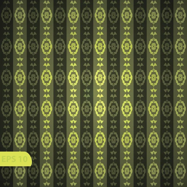 Seamless wallpaper pattern, black — Stock Vector