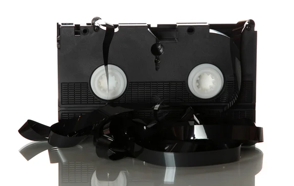 破損したビデオテープ — ストック写真