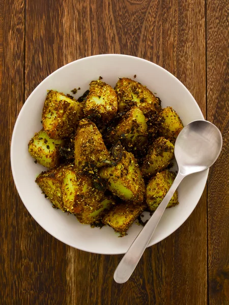 Krokant gebakken aardappelen — Stockfoto