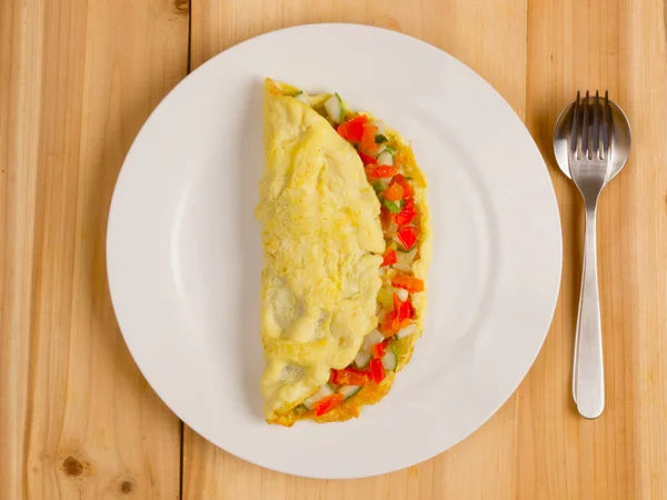 Gefülltes Omelett — Stockfoto