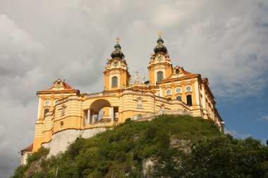 Melk abbey - austria, danube valley clipart