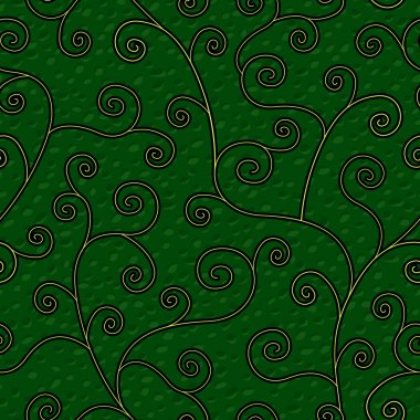 Abstract floral green seamless background clipart