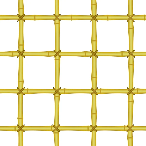 Bamboo grating, lattice seamless background — Stock Vector