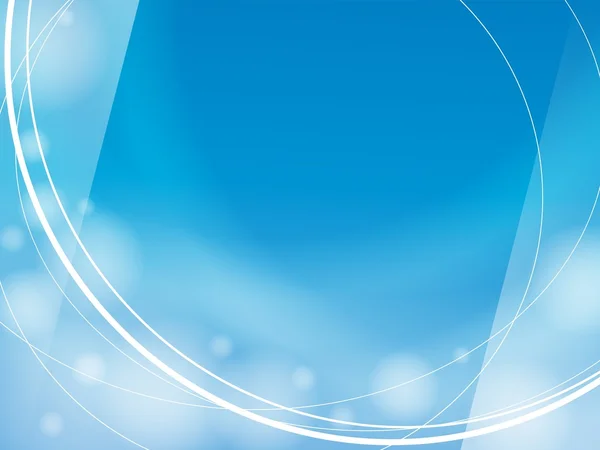 Vagues bleues lumière conception modèle cadre arrière-plan — Image vectorielle