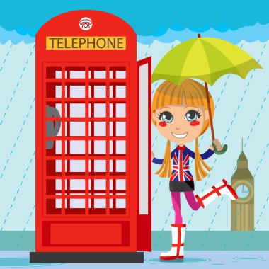 London Girl clipart