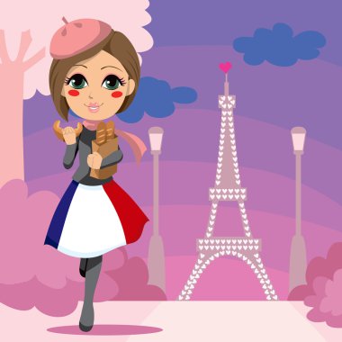 Parisien Girl clipart