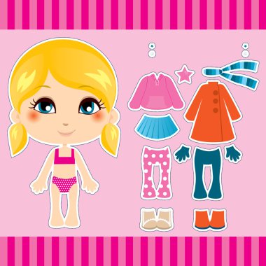 Blond Fashion Girl clipart