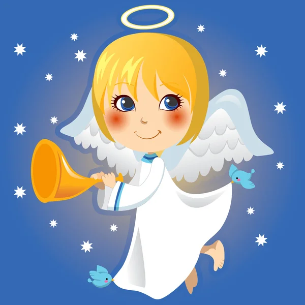 Malý anděl oznámení — Stockový vektor