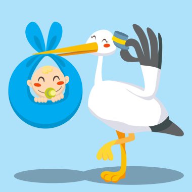 Baby Boy Delivery clipart