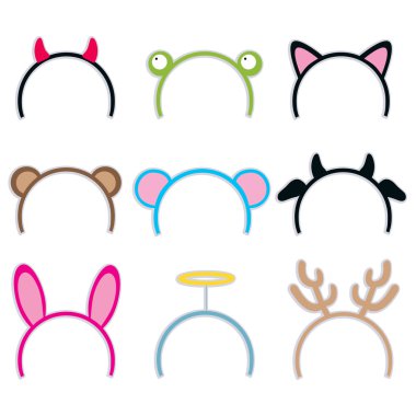 Costume Headbands Collection clipart