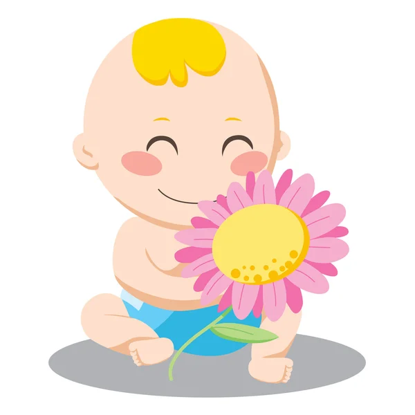 Virág Baby Boy — Stock Vector