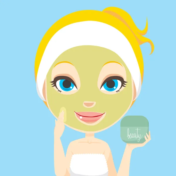 Facial Skin Care — Stock Vector
