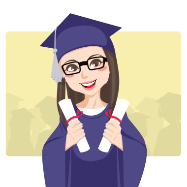 Double Graduation clipart