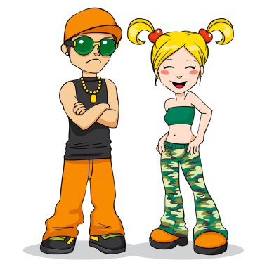 Cool Couple clipart