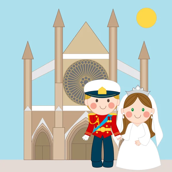 Královská svatba — Stockový vektor