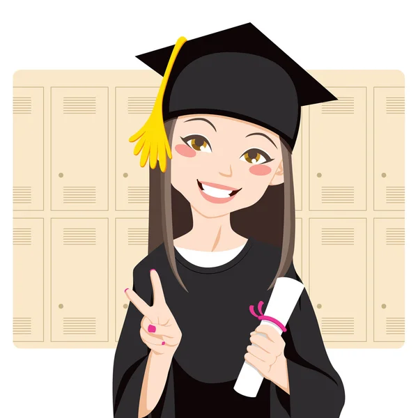 Ασιατικές απόφοιτος — Διανυσματικό Αρχείο