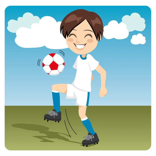 サッカーの練習 — ストックベクタ