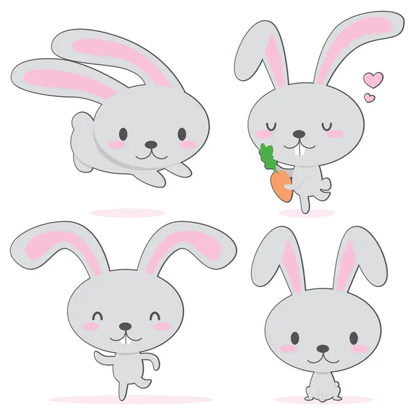 Cute Little Bunny — Stock Vector