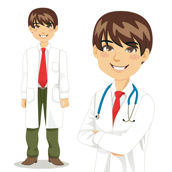 Handsome Professional Doctor — Stock Vector