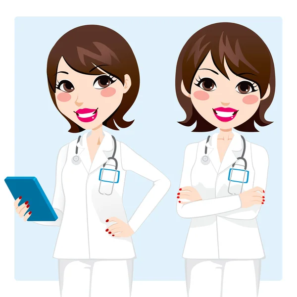 Médico profesional Mujer — Vector de stock