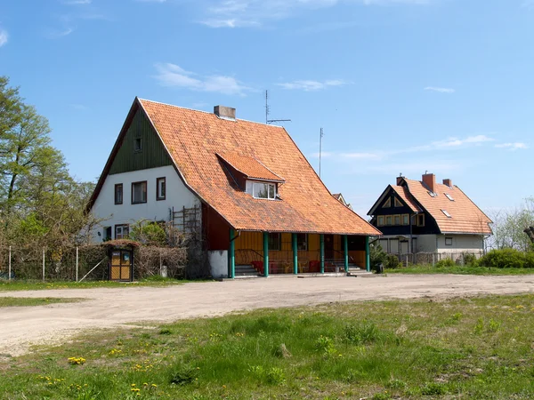 Houses in the settlement Sea the Kaliningrad region — Stock Photo, Image