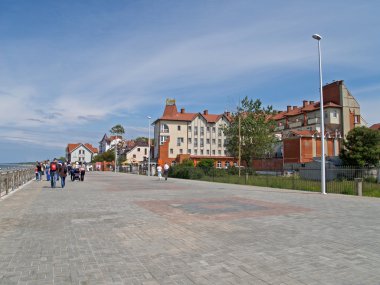 Promenade in Zelenogradsk the Kaliningrad region, Russia clipart
