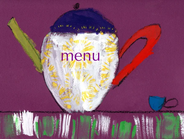 Design de menu restaurante — Fotografia de Stock