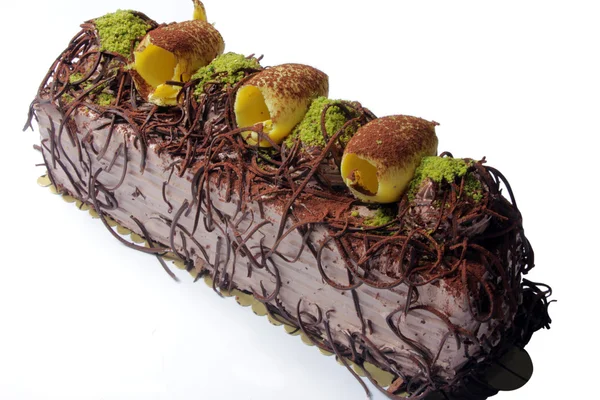 Delicioso, bolo de pistache — Fotografia de Stock