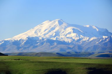 Highest top of Europe Elbrus clipart