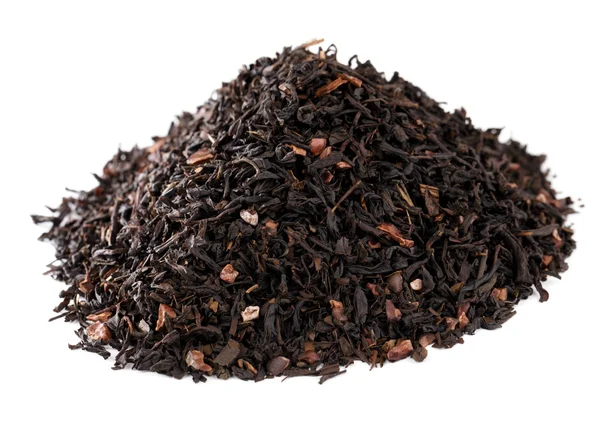 Coffee-like mate tea infused with chocolate, pile over white — Stock Photo, Image