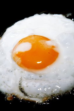 kızartma yumurta sarısı siyah Pan ile pişirme