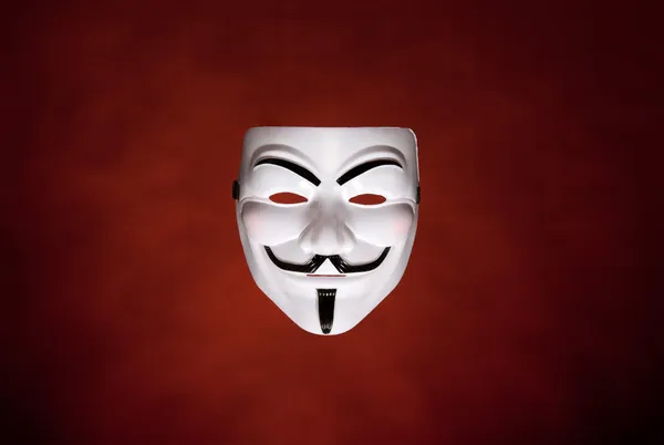 Anonyme Maske (guy fawkes maske) — Stockfoto