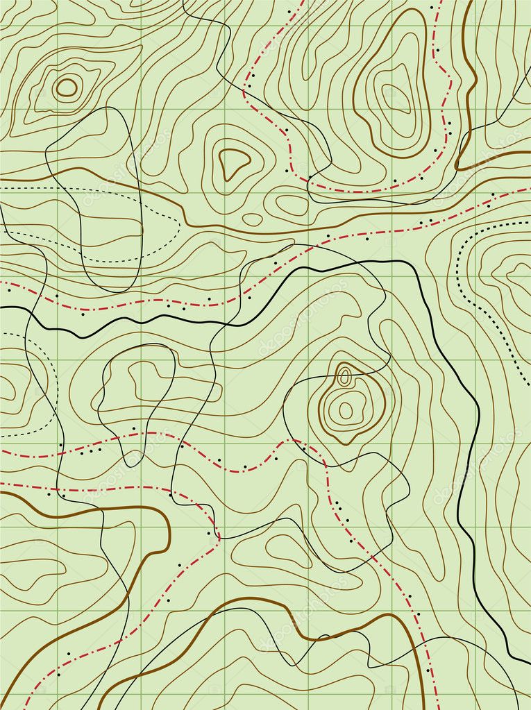 Vector abstract topographical map — Stock Vector © dmstudio #11067974