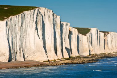 Yedi Kızkardeşler kayalıklarla south downs İngiltere peyzaj