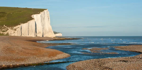 Seven sisters cliffs south downs england landscape — Stockfoto