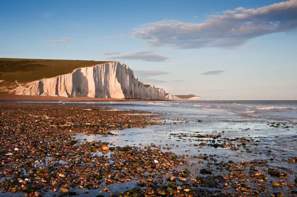 Seven sisters cliffs south downs england landscape — Stockfoto