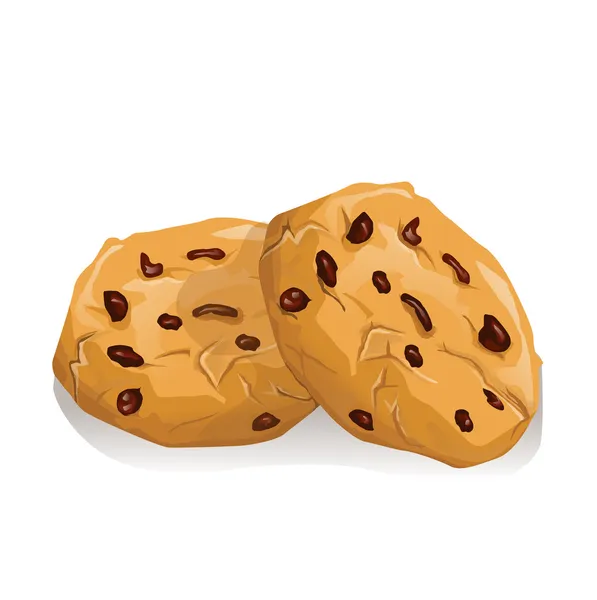 Çikolatalı kurabiye — Stok Vektör