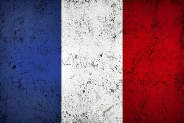 Stock image Grunge Dirty and Weathered French Flag