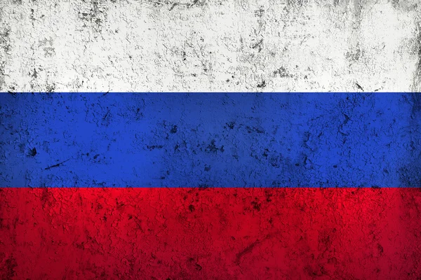 stock image Grunge Dirty and Weathered Russian Flag