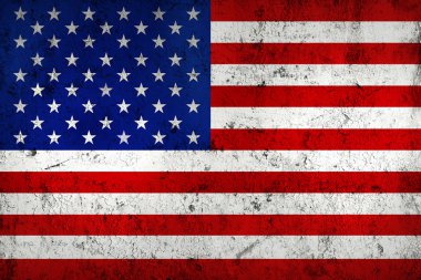 Grunge Dirty and Weathered USA (American) Flag clipart