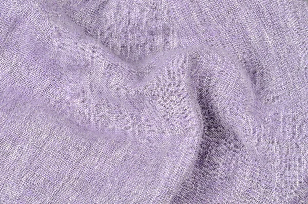 Paarse linnen close-up textuur achtergrond — Stockfoto