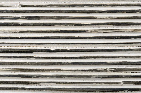 Closeup black and white striped rattan background — Stock Photo, Image