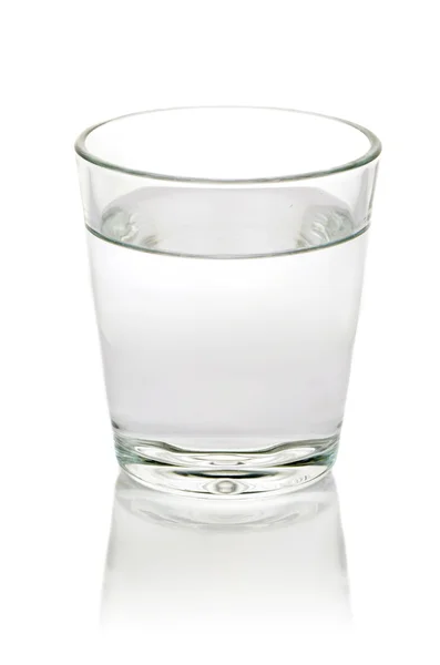 Ποτήρι νερό απομονωμένο σε λευκό Εικόνα Αρχείου