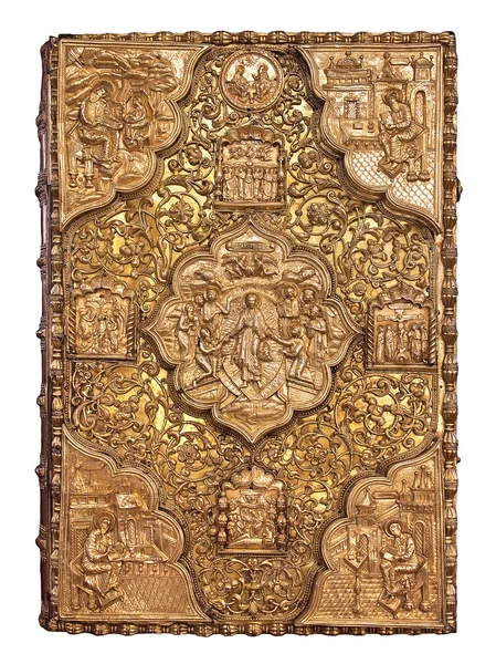 Библия золотой обложки — стоковое фото
