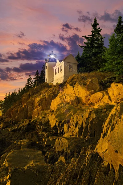stock image Lighthouse at sunset