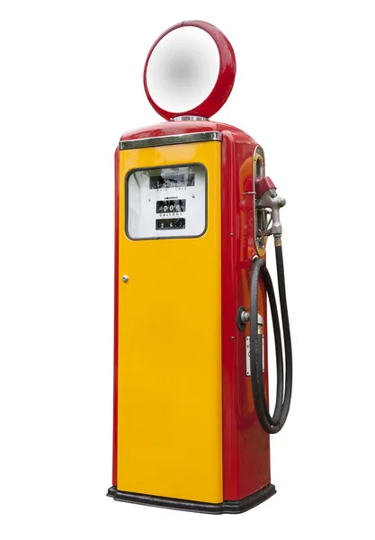 Starožitný benzinové pumpy, izolované — Stock fotografie