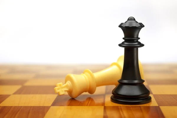Sakk-matt, játék vége, elszigetelt — Stock Fotó