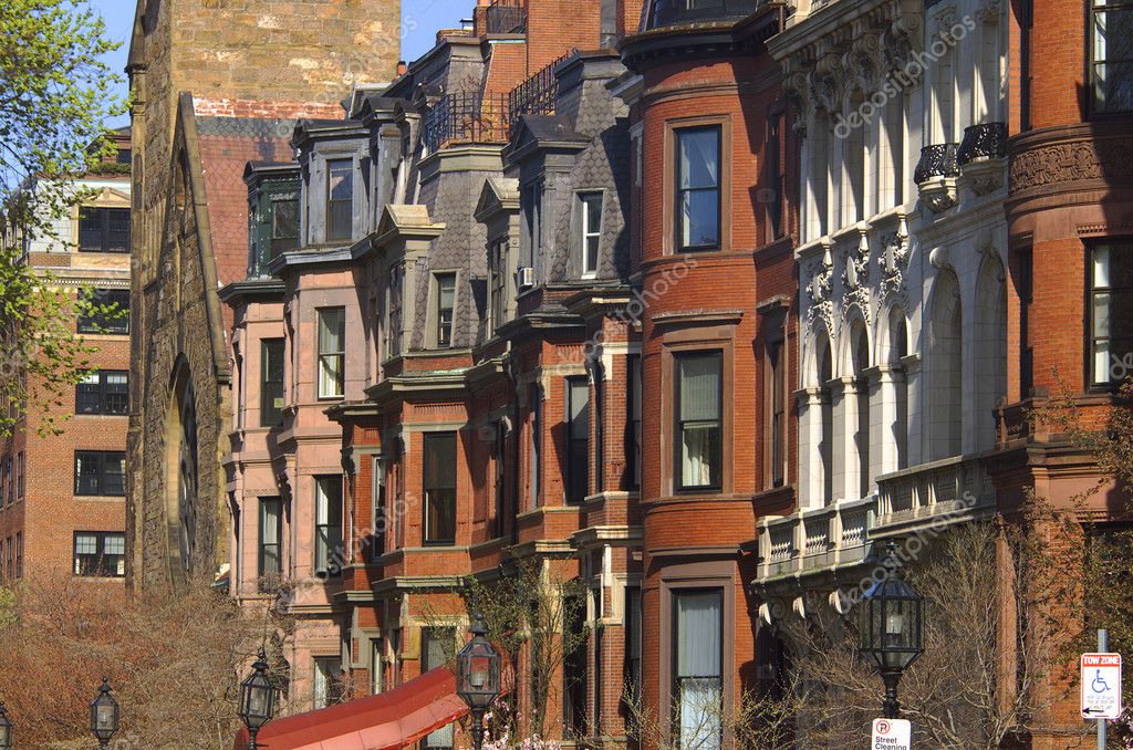 Brownstone apartment buildings — Stock Photo © Sonar 11757594